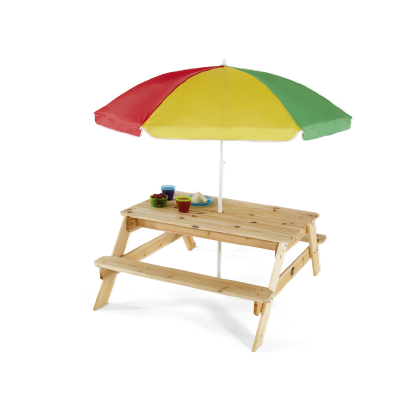 PICNIC TABLE WITH PARASOLE